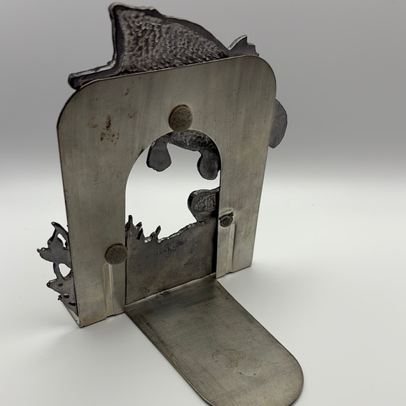 Single Bass Fish Pewter Bookend – Rustic Decor, Man Cave, Cabin Vibes - Picture 7 of 10